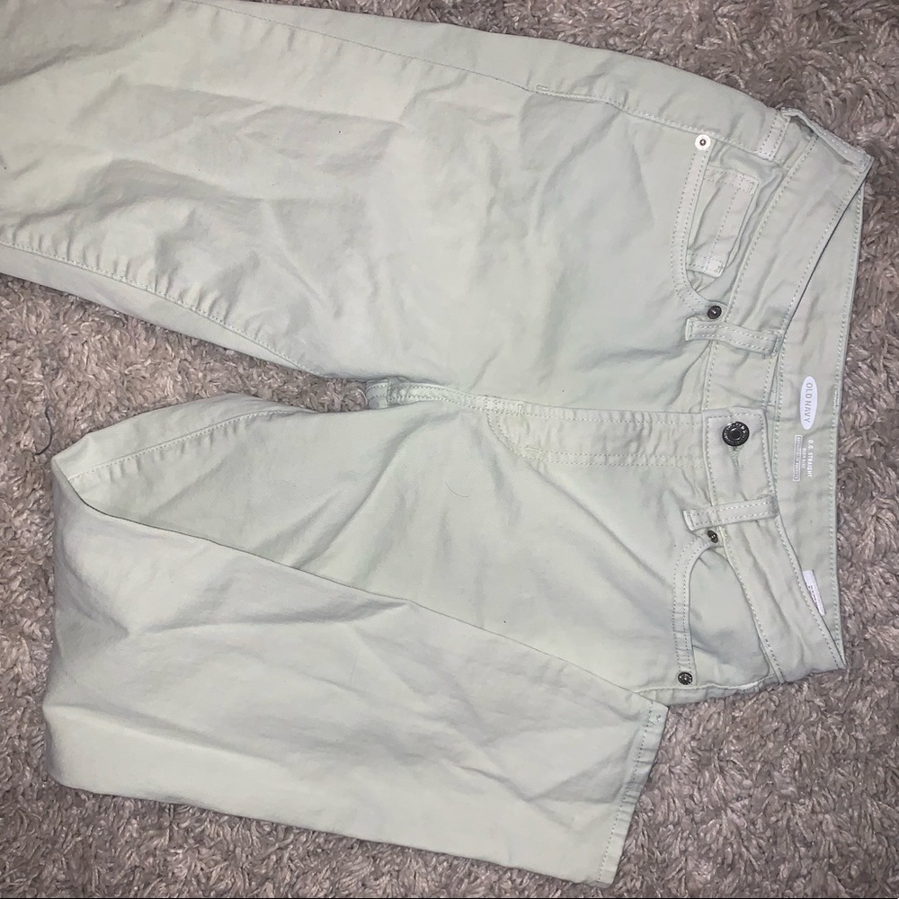 light green old navy pants